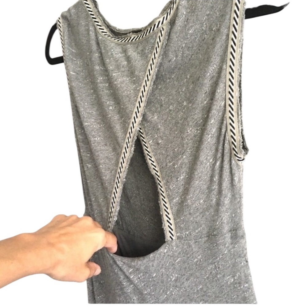 FREE PEOPLE Sleeveless Open Back Maxi Dress Grey XS - Picture 3 of 14